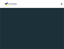 Tablet Screenshot of creatingjobs.org